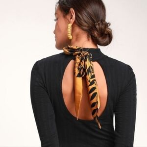 Free People Open Back Top w/ Bow